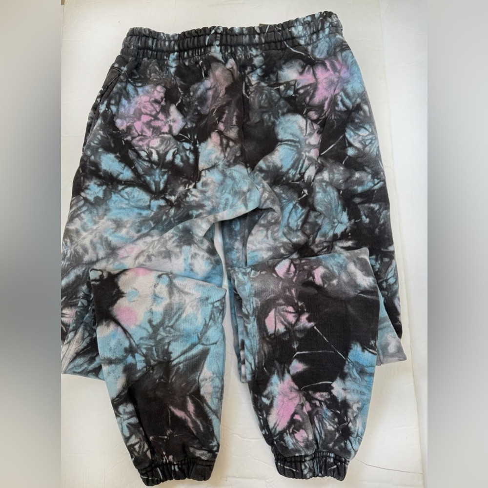 TALENTLESS Women’s Tie-Dye Sweatpants like new- Black, Pink, Blue